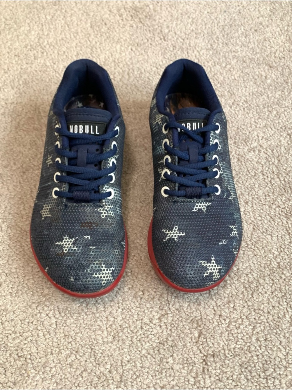 Nobull Vintage Flag Patriotic Red/White/Blue Athletic Shoes Women’s Size 7